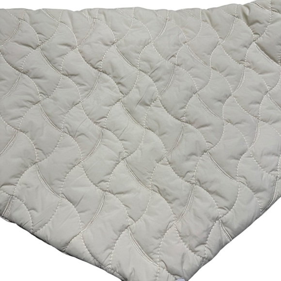 New Free People Triangle Quilt Cream Hair Scarf main image 8